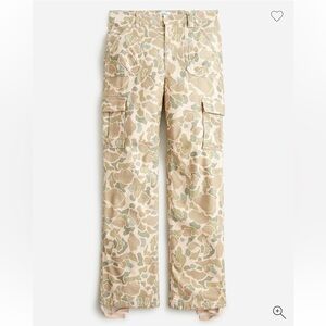 J. Crew Cinched-hem cargo pant in camo 27 100% cotton